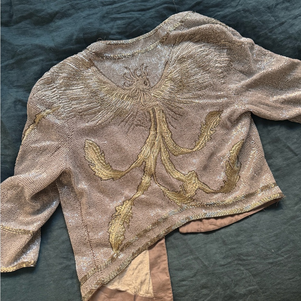 Haute Hippie Silver Beaded Jacket of Phoenix 🐦‍🔥